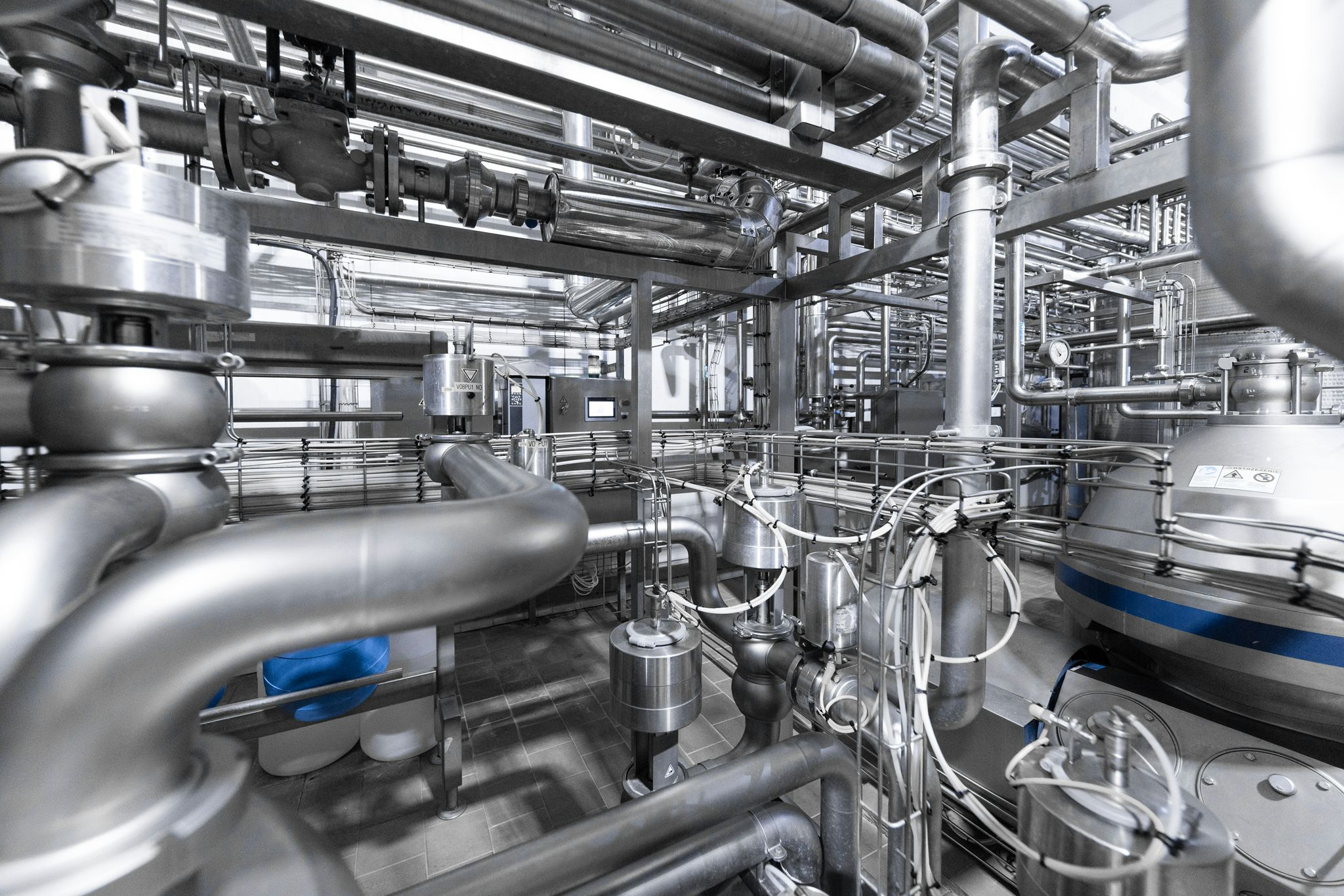 Industrial facility with technical equipment